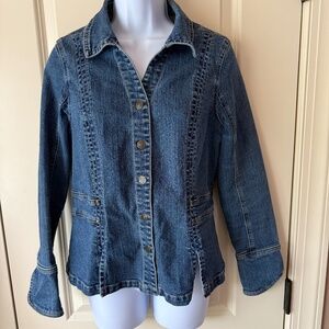 Dress Barn Denim Jacket size  Medium